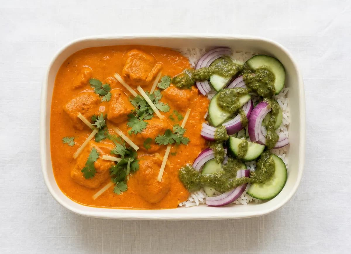 Butter Chicken Rice Box