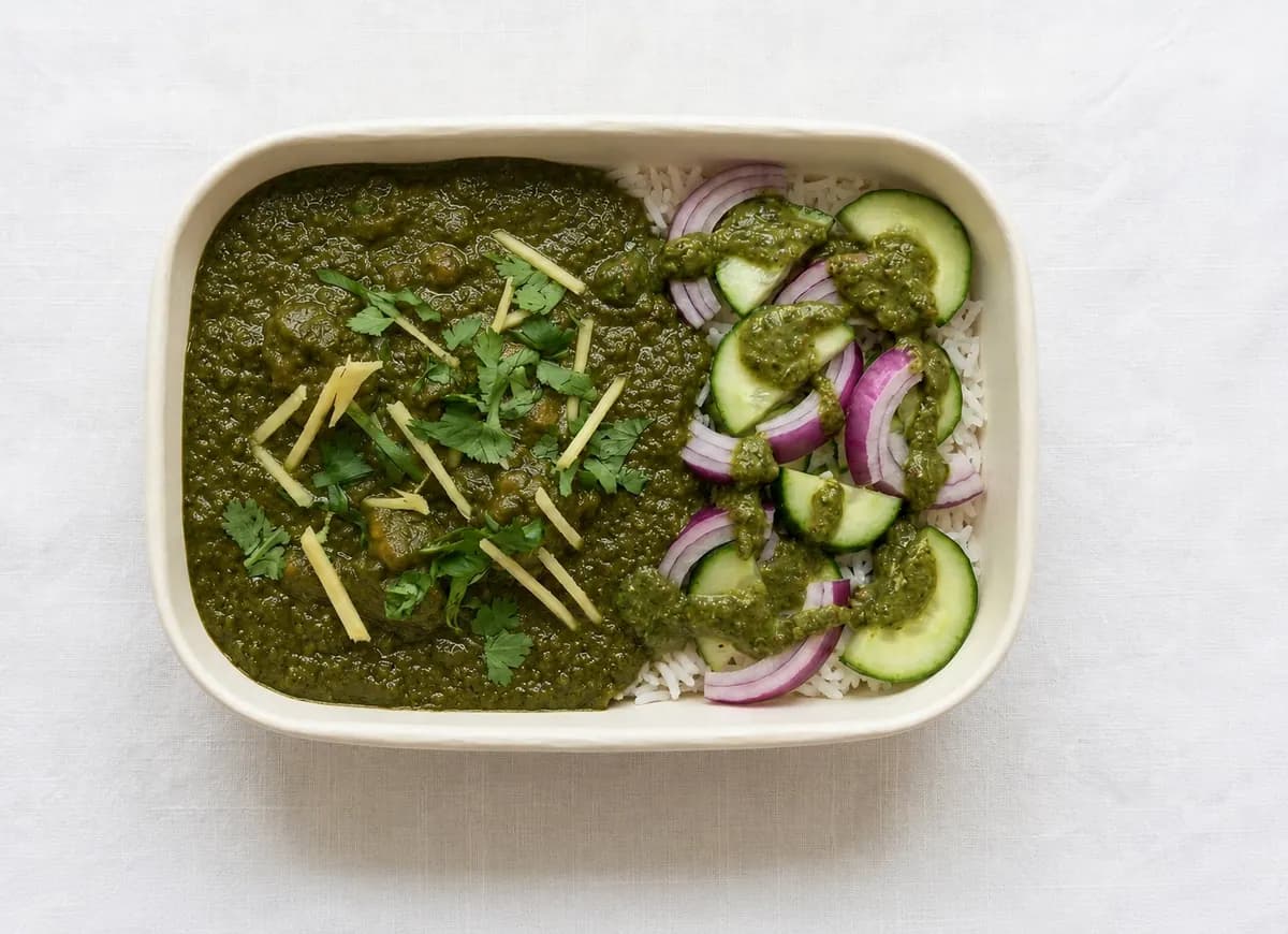 Saag Rice Box