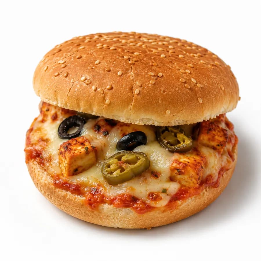 Paneer Pizza Burger